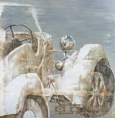 陈宇飞 2002年作 永远停车 150×150cm